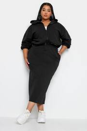 Yours Curve Black Sweat Skirt - Image 3 of 4