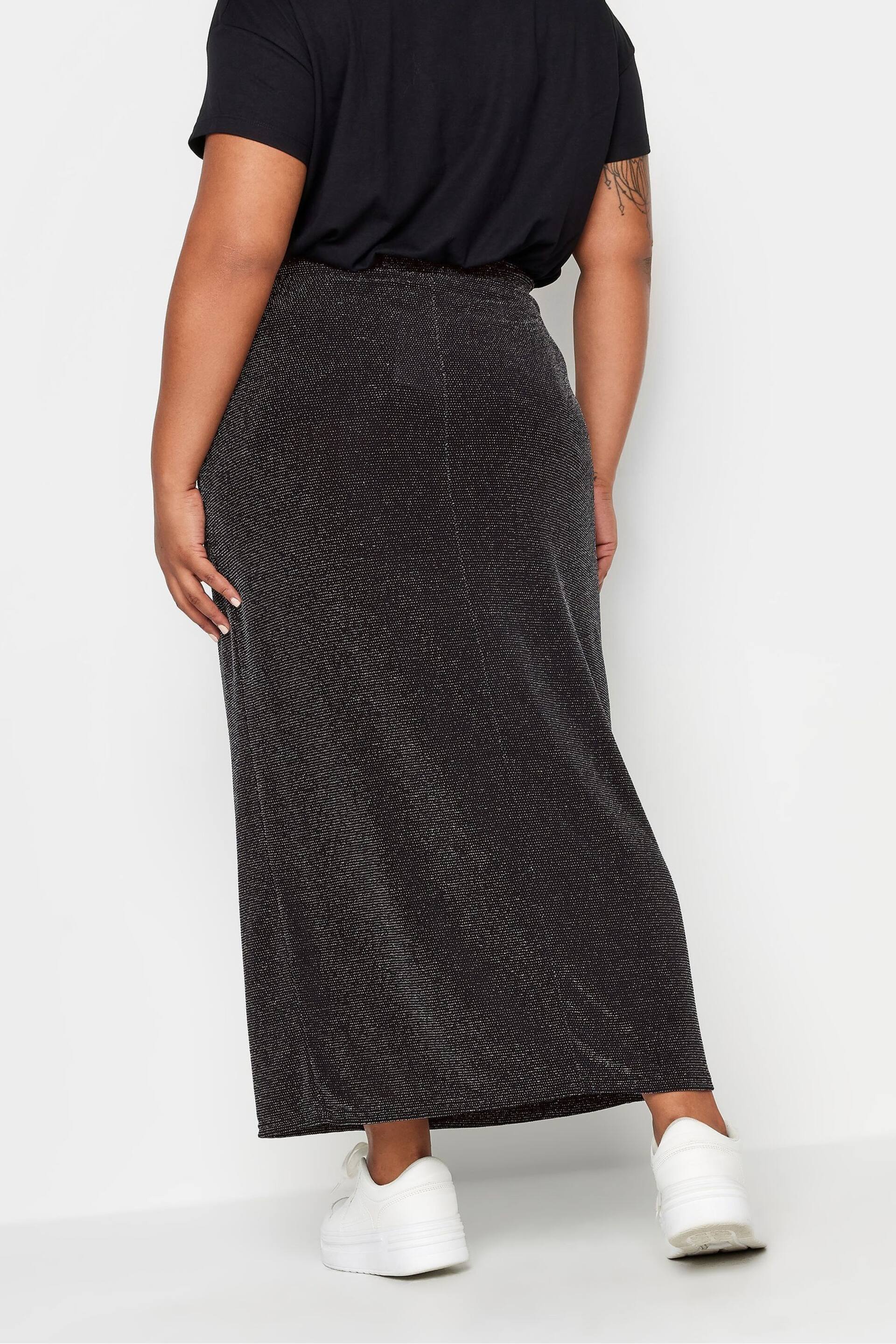 Yours Curve Black Brillo Tube Skirt - Image 2 of 5