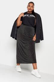 Yours Curve Black Brillo Tube Skirt - Image 3 of 5