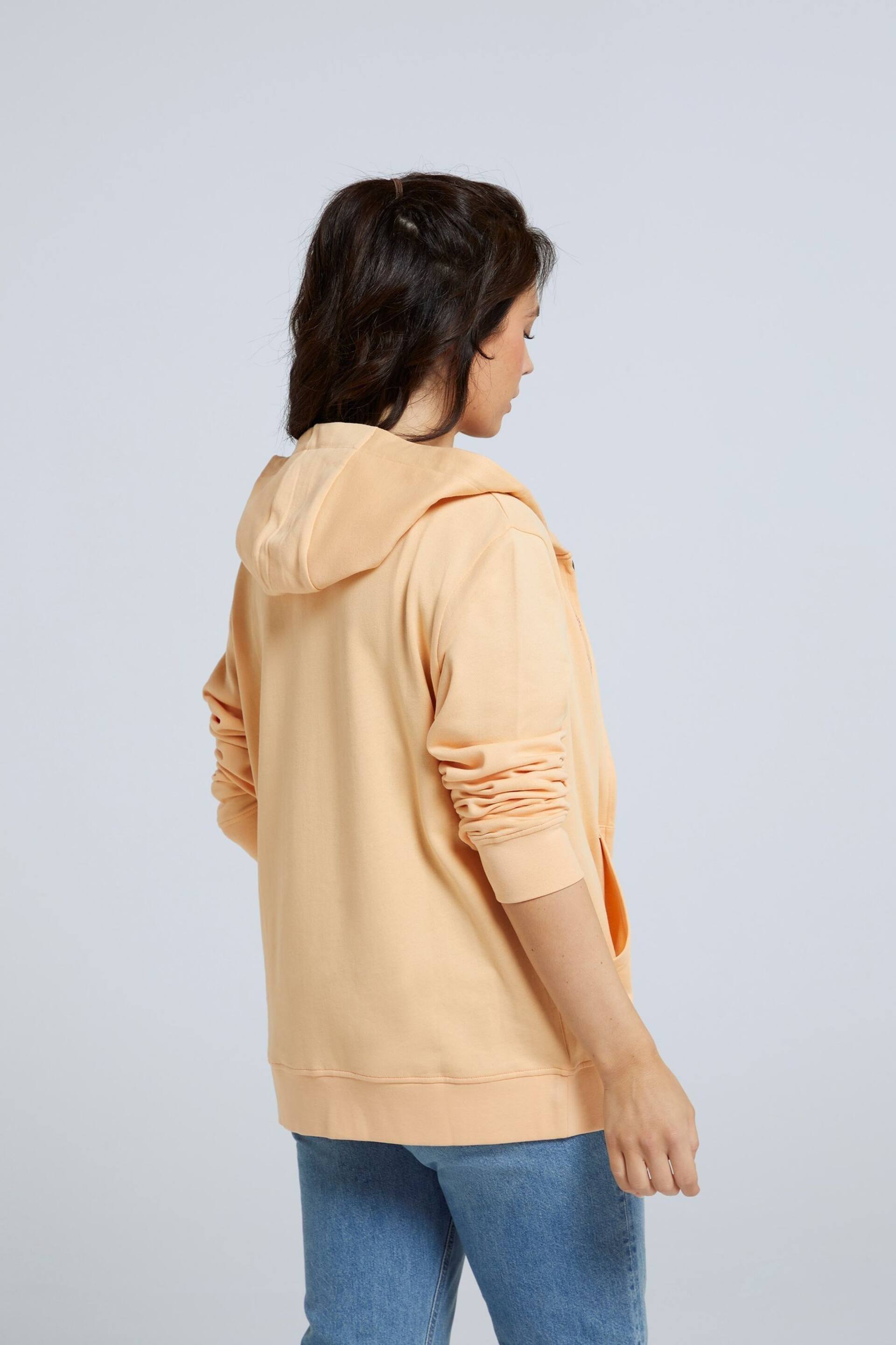 Animal Womens Orange Nikki Organic Zip Hoodie - Image 3 of 9