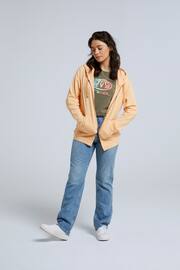 Animal Womens Orange Nikki Organic Zip Hoodie - Image 5 of 9