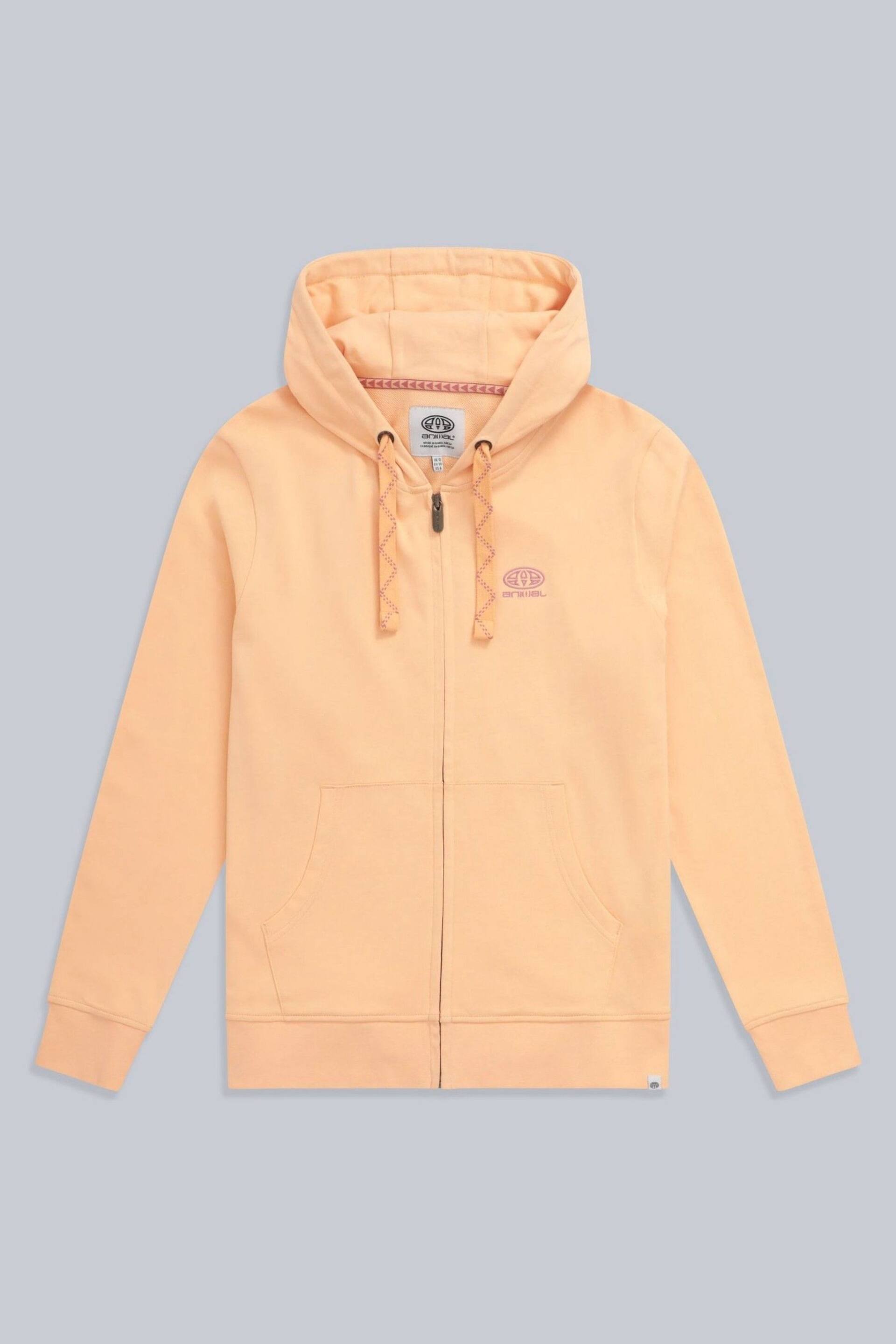 Animal Womens Orange Nikki Organic Zip Hoodie - Image 6 of 9