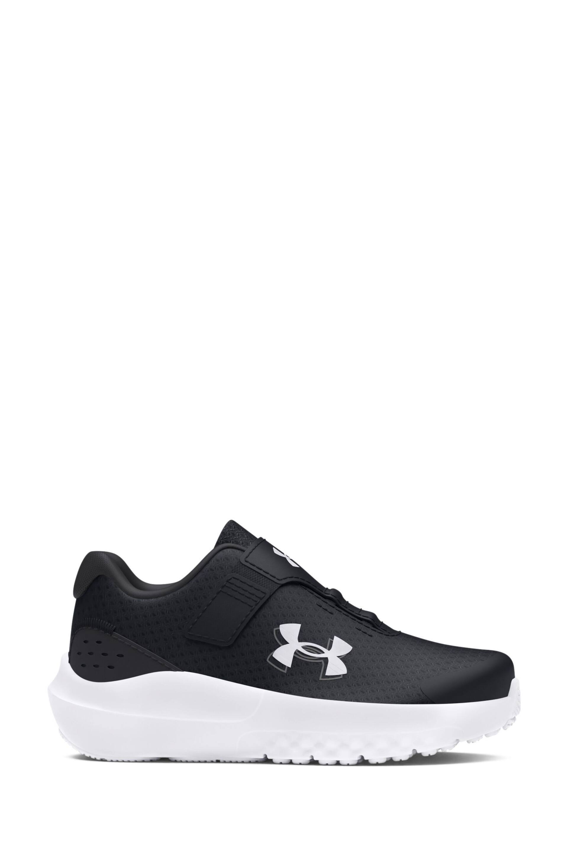 Under Armour Black/Grey Surge 4 Trainers - Image 1 of 6