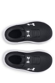 Under Armour Black/Grey Surge 4 Trainers - Image 5 of 6