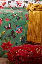 furn. Verdi Green Tropical Floral Reversible Duvet Cover and Pillowcase Set - Image 3 of 3