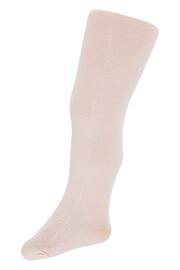 Monsoon Pink Baby Super Sparkle Tights - Image 1 of 2