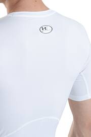 Under Armour White/Black Heatgear Short Sleeve Compression Top - Image 4 of 4