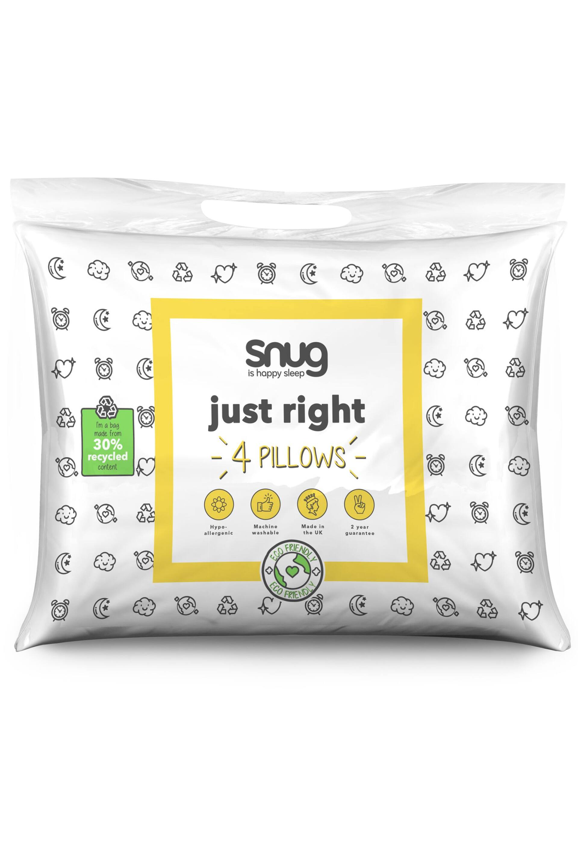Silentnight Snug Just Right Pillows - 4 Pack - Image 6 of 10