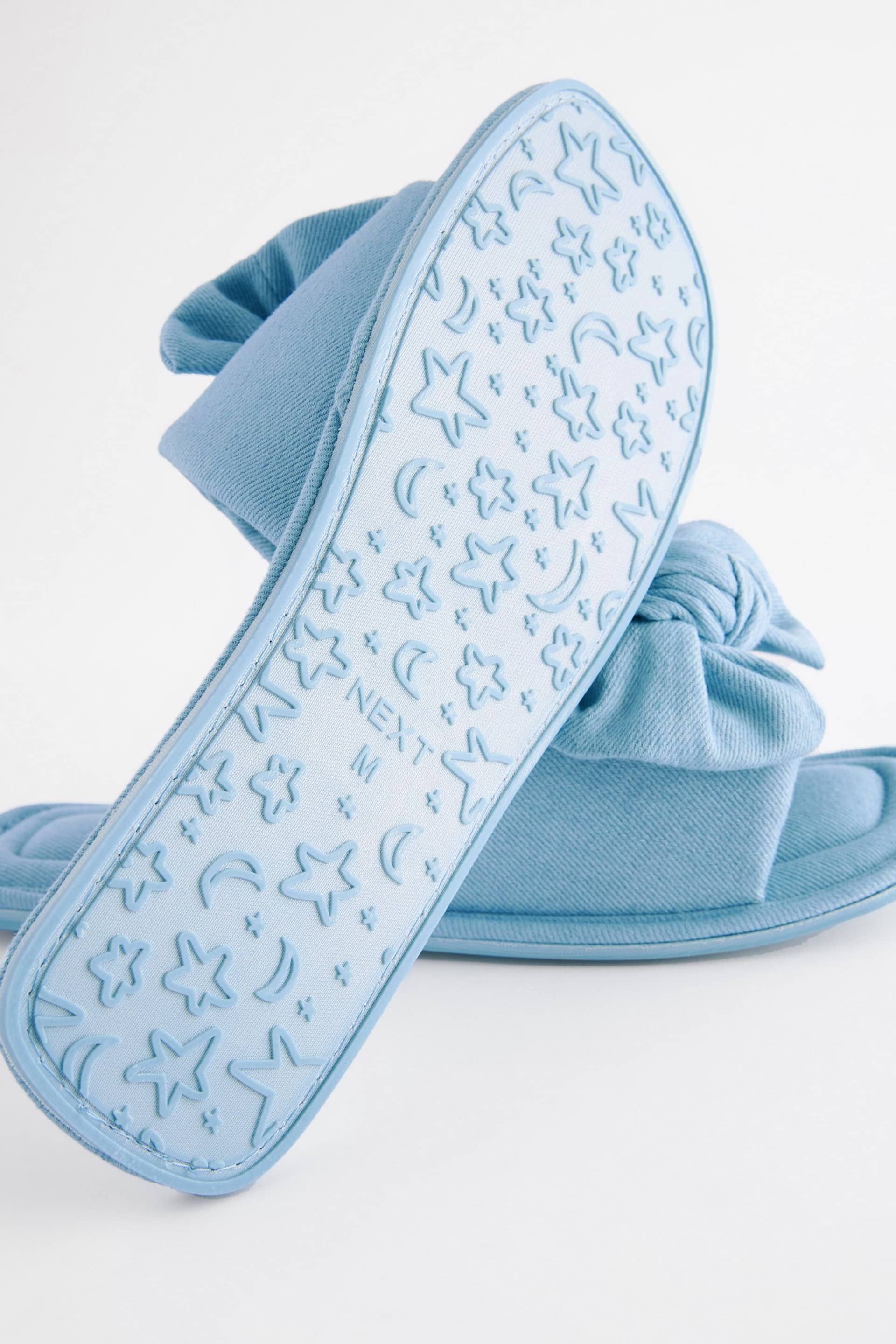 Blue Bow Mule Slippers - Image 5 of 7
