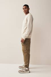 Tan Brown Regular Tapered Stretch Utility Cargo Trousers - Image 2 of 7