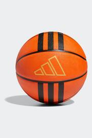 adidas Orange 3-Stripes Rubber X3 Basketball - Image 1 of 4