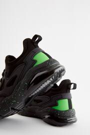 Green/Black Elastic Lace Trainers - Image 5 of 5