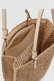 Reiss Natural Maria Woven Tote Bag - Image 3 of 5