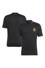 adidas Black Real Madrid Third Lifestyler Shirt 2023-24 - Image 1 of 3