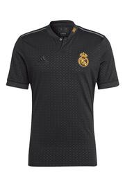 adidas Black Real Madrid Third Lifestyler Shirt 2023-24 - Image 2 of 3
