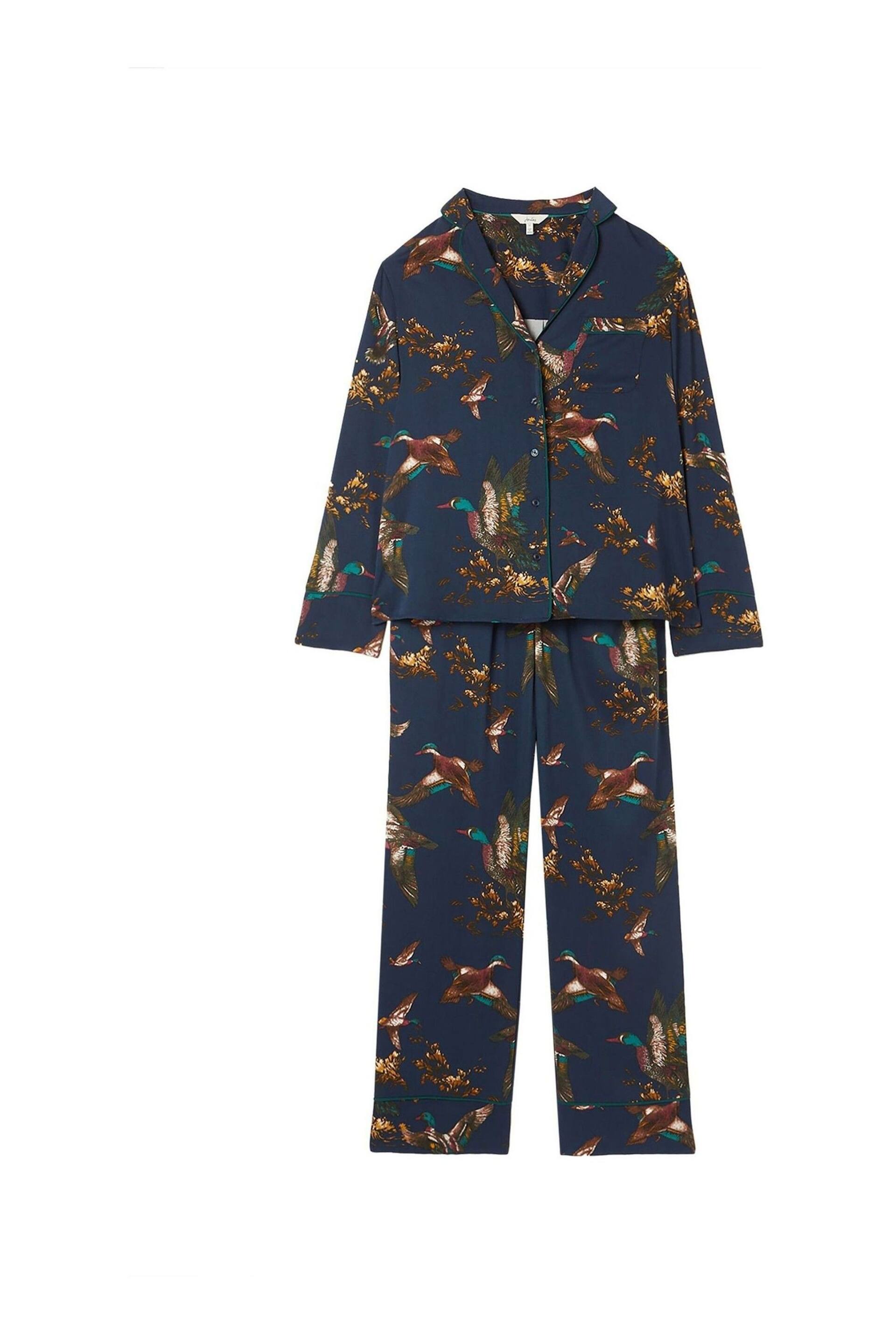 Joules Alma Navy Pyjama Set - Image 6 of 6