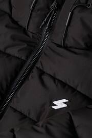 Superdry Black Hooded Spirit Sports Puffer Jacket - Image 6 of 7