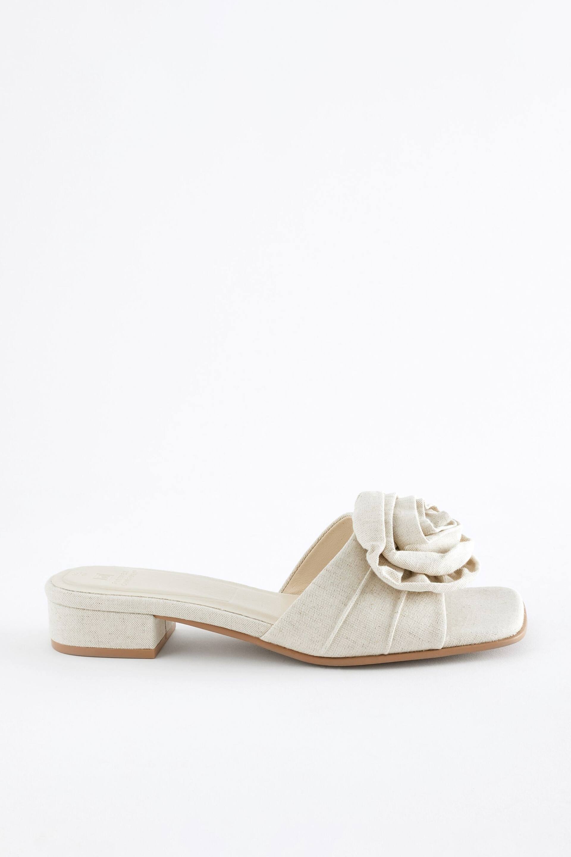 Cream Forever Comfort ® Corsage Flower Mules - Image 6 of 10