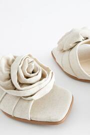 Cream Forever Comfort ® Corsage Flower Mules - Image 9 of 10