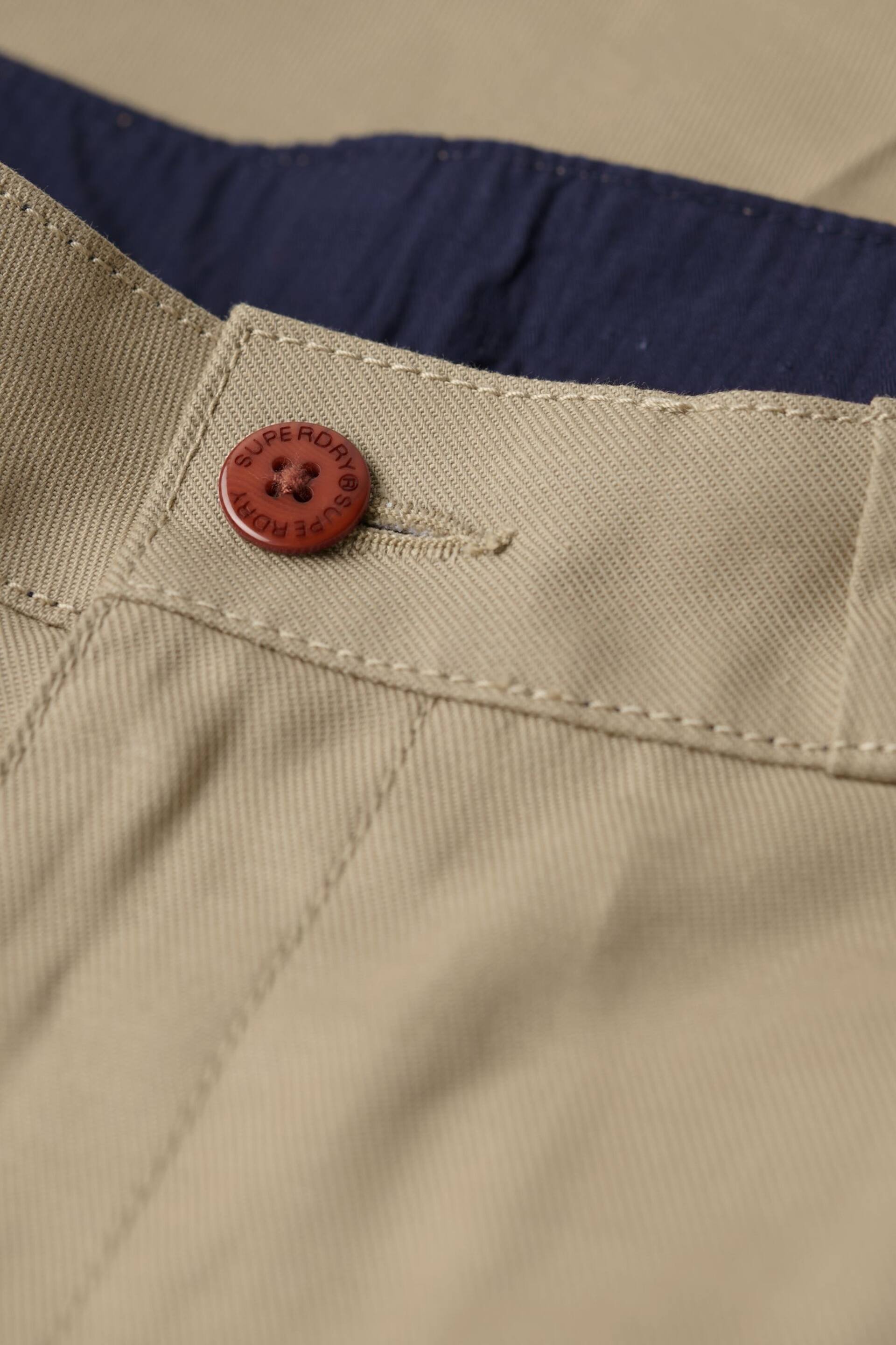 Superdry Brown Straight Chinos Trousers - Image 5 of 6