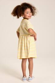 Joules Skye Yellow Striped Jersey T-Shirt Dress - Image 2 of 9