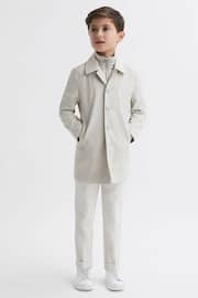 Reiss Stone Perrin Senior Trench With Funnel-Neck Insert - Image 5 of 7