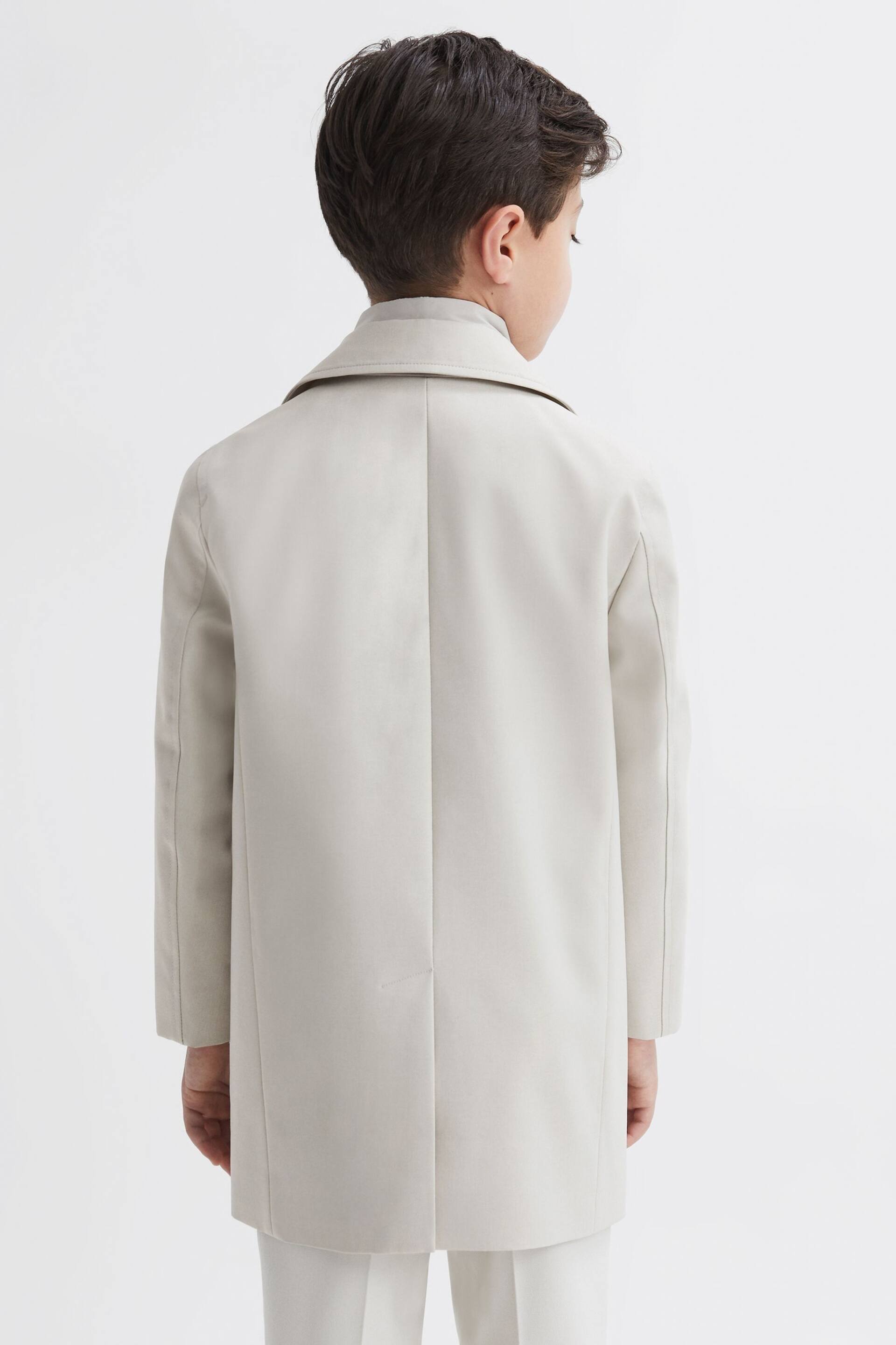 Reiss Stone Perrin Senior Trench With Funnel-Neck Insert - Image 6 of 7