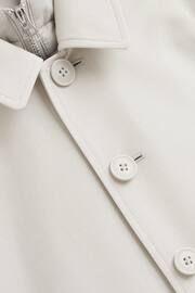 Reiss Stone Perrin Senior Trench With Funnel-Neck Insert - Image 7 of 7