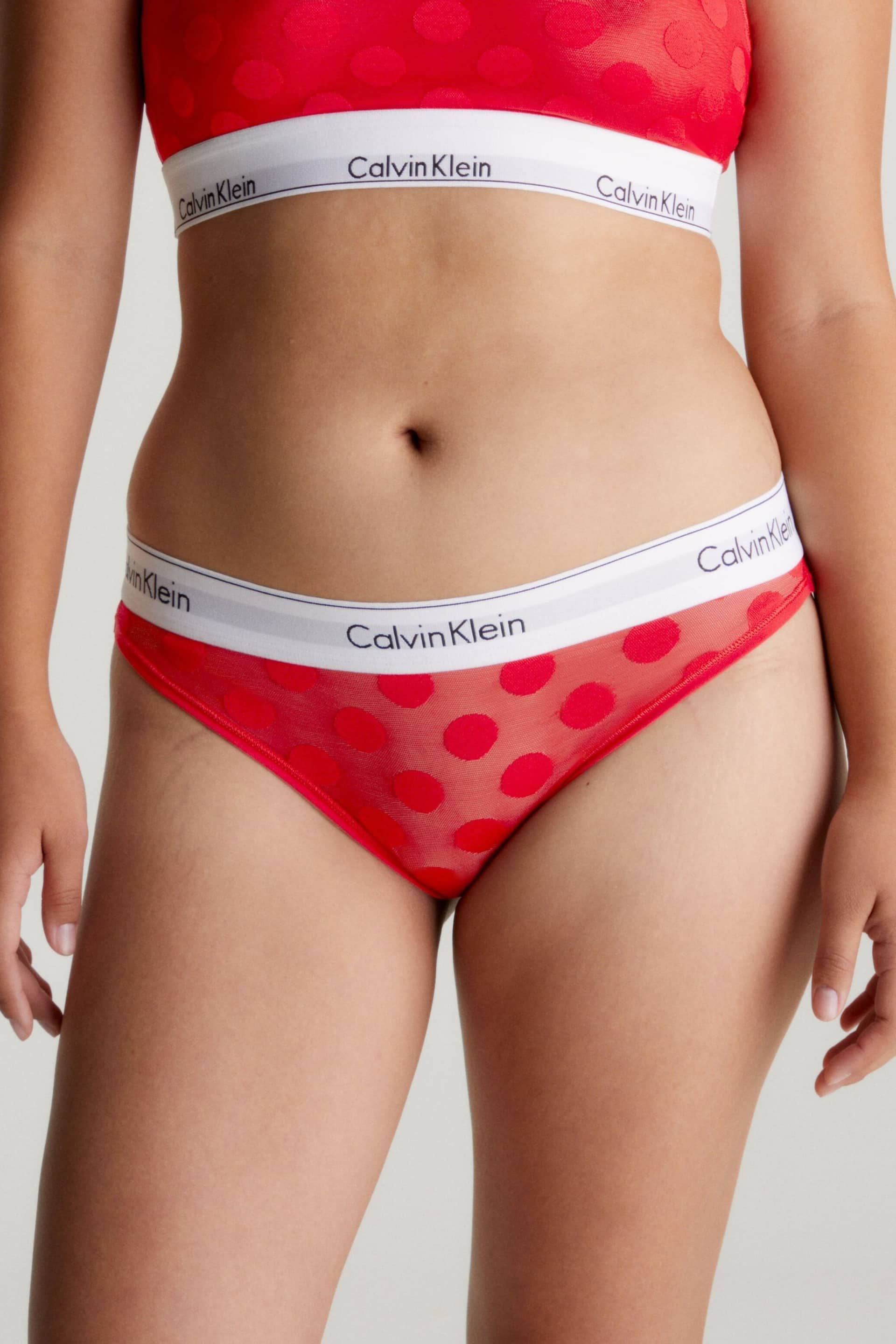 Calvin Klein Red Modern Cotton Bikini Briefs - Image 1 of 5