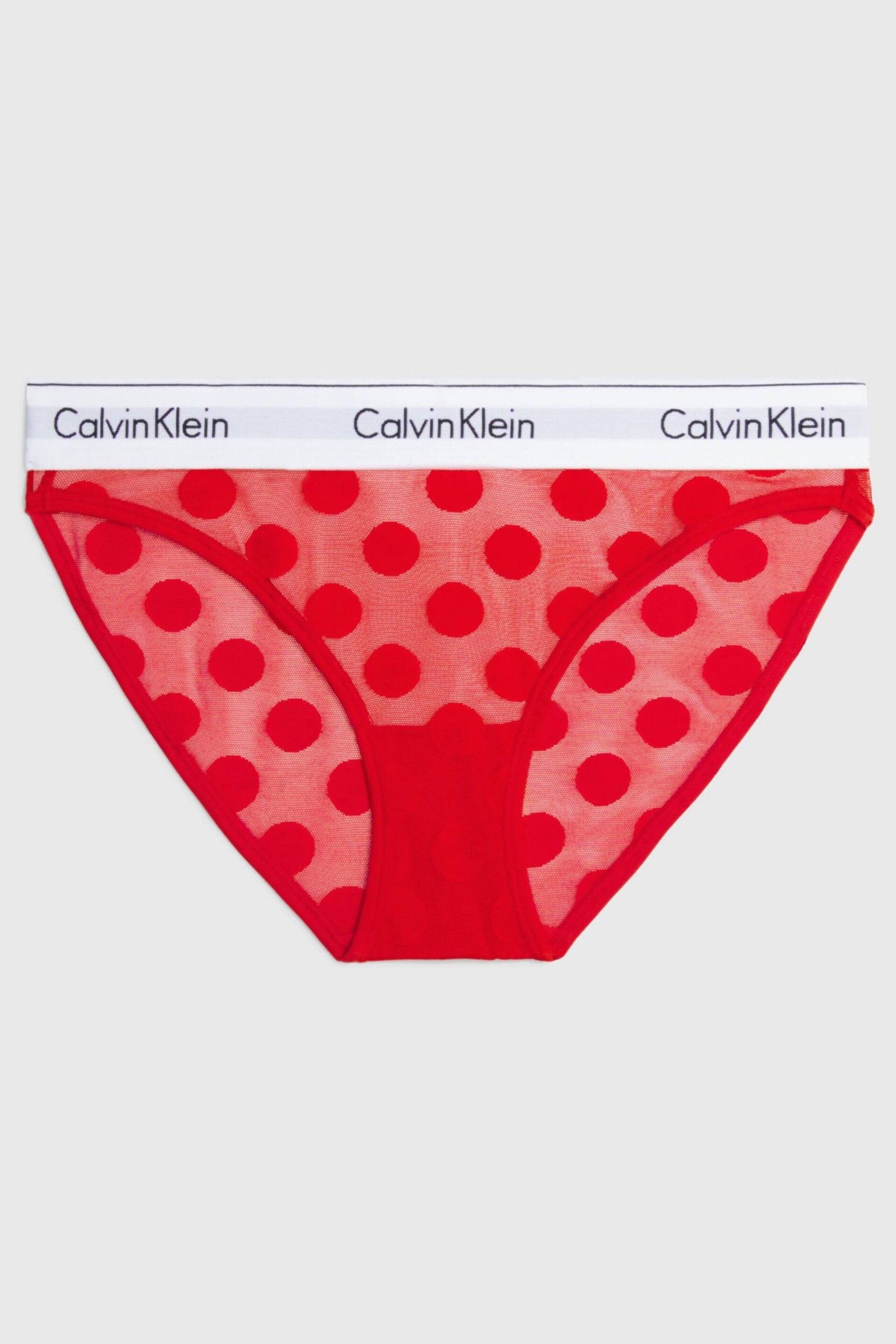 Calvin Klein Red Modern Cotton Bikini Briefs - Image 5 of 5