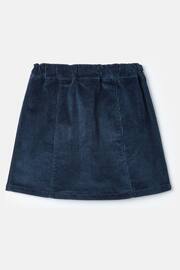 Joules Victoria Navy Blue Kness Length Corduroy Skirt - Image 2 of 4