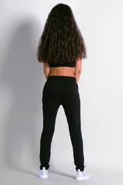 Pineapple Black Viscose Relaxed Fit Jersey Joggers - Image 2 of 5