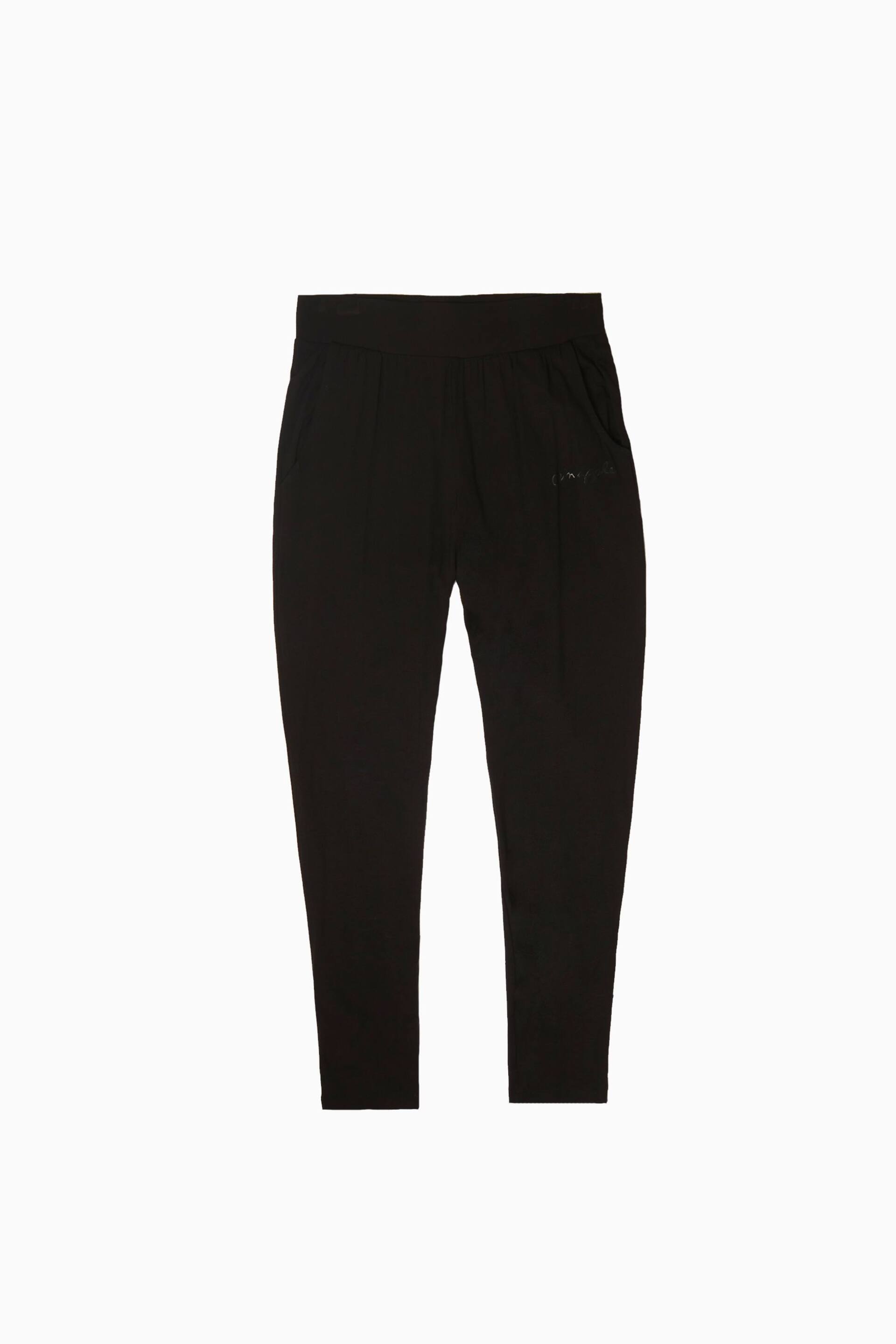 Pineapple Black Viscose Relaxed Fit Jersey Joggers - Image 5 of 5