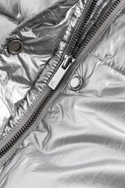 Mint Velvet Silver Padded Jacket - Image 4 of 4