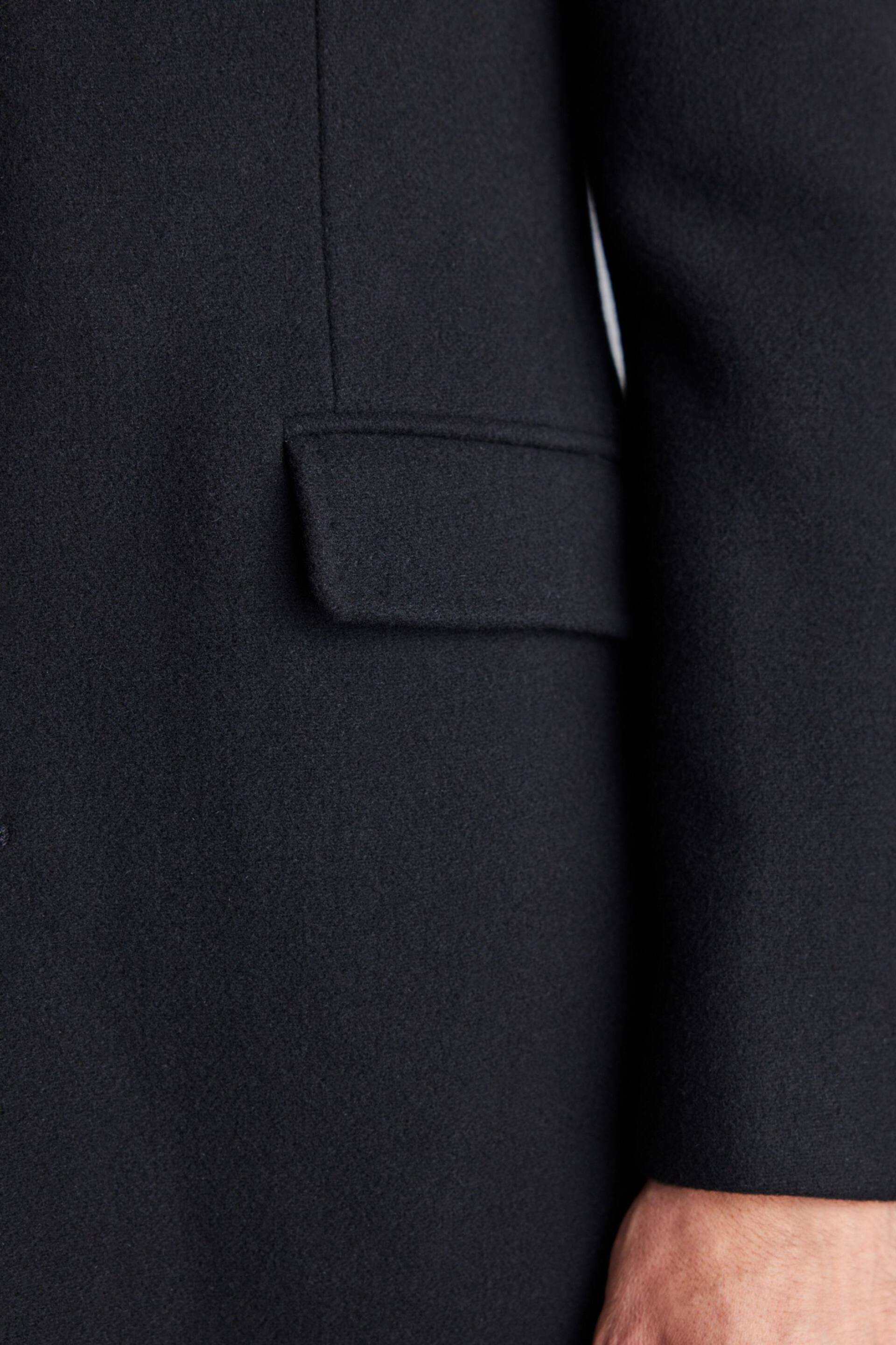 Black Signature Epsom Overcoat With Cashmere - Image 8 of 10