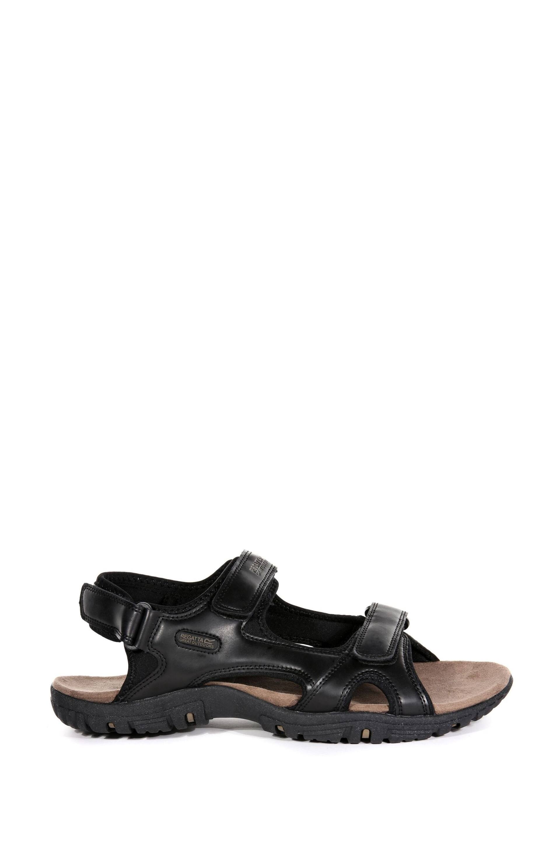 Regatta Black Comfort Fit Haris Sandals - Image 1 of 6