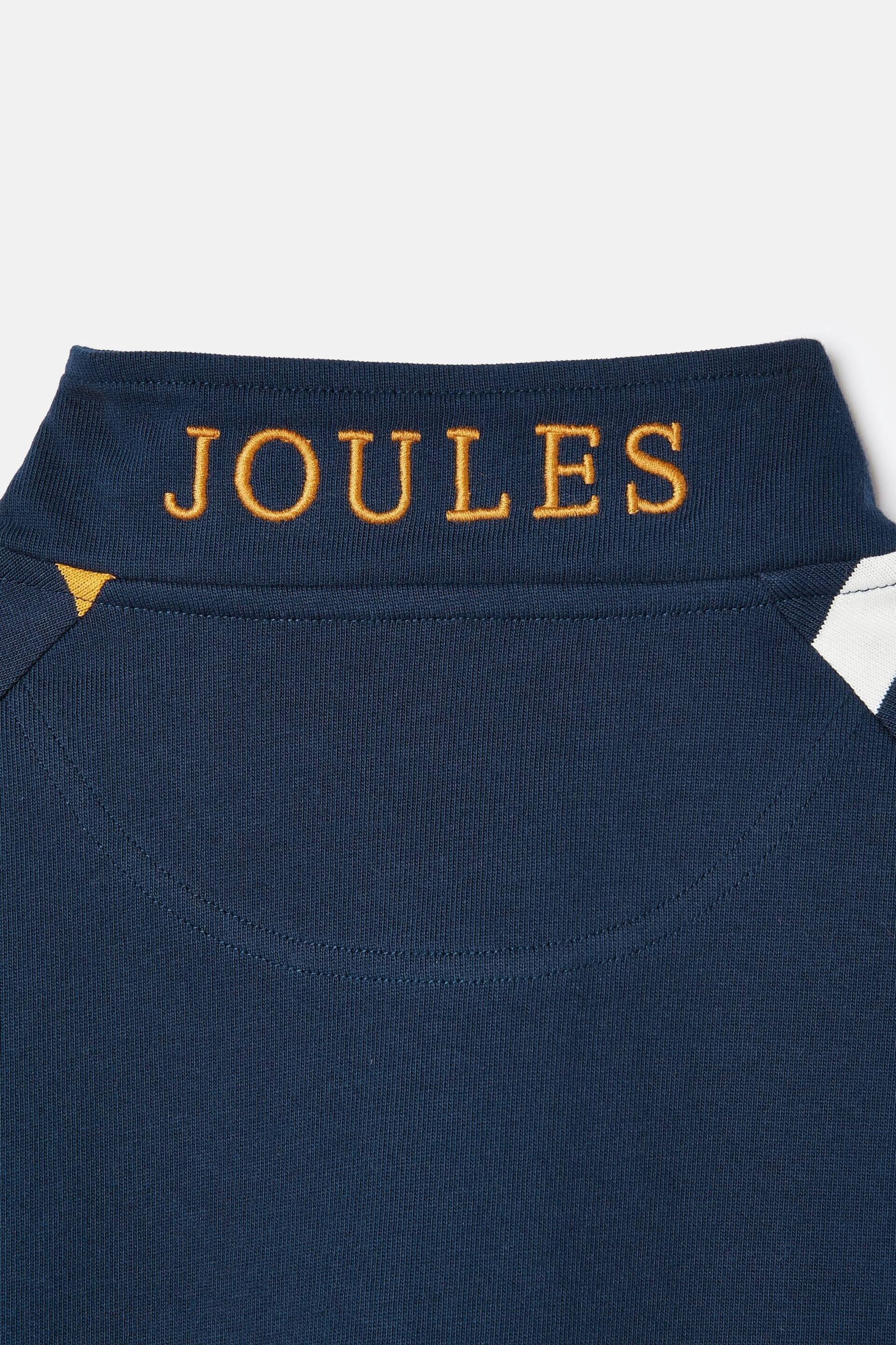 Joules Ellis Navy Quarter Zip Rugby Sweatshirt - Image 10 of 13