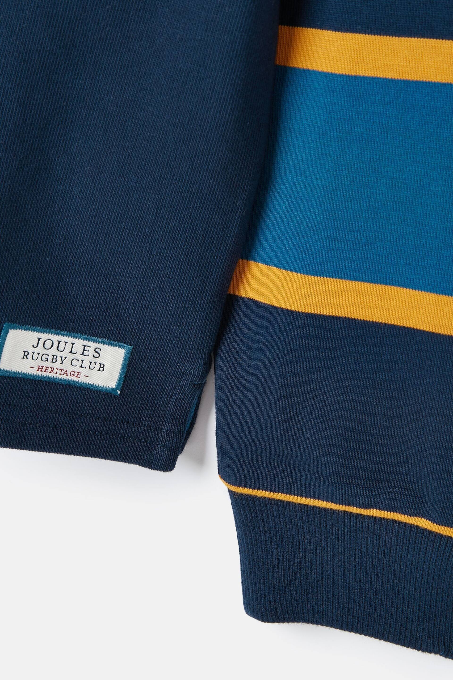 Joules Ellis Navy Quarter Zip Rugby Sweatshirt - Image 12 of 13