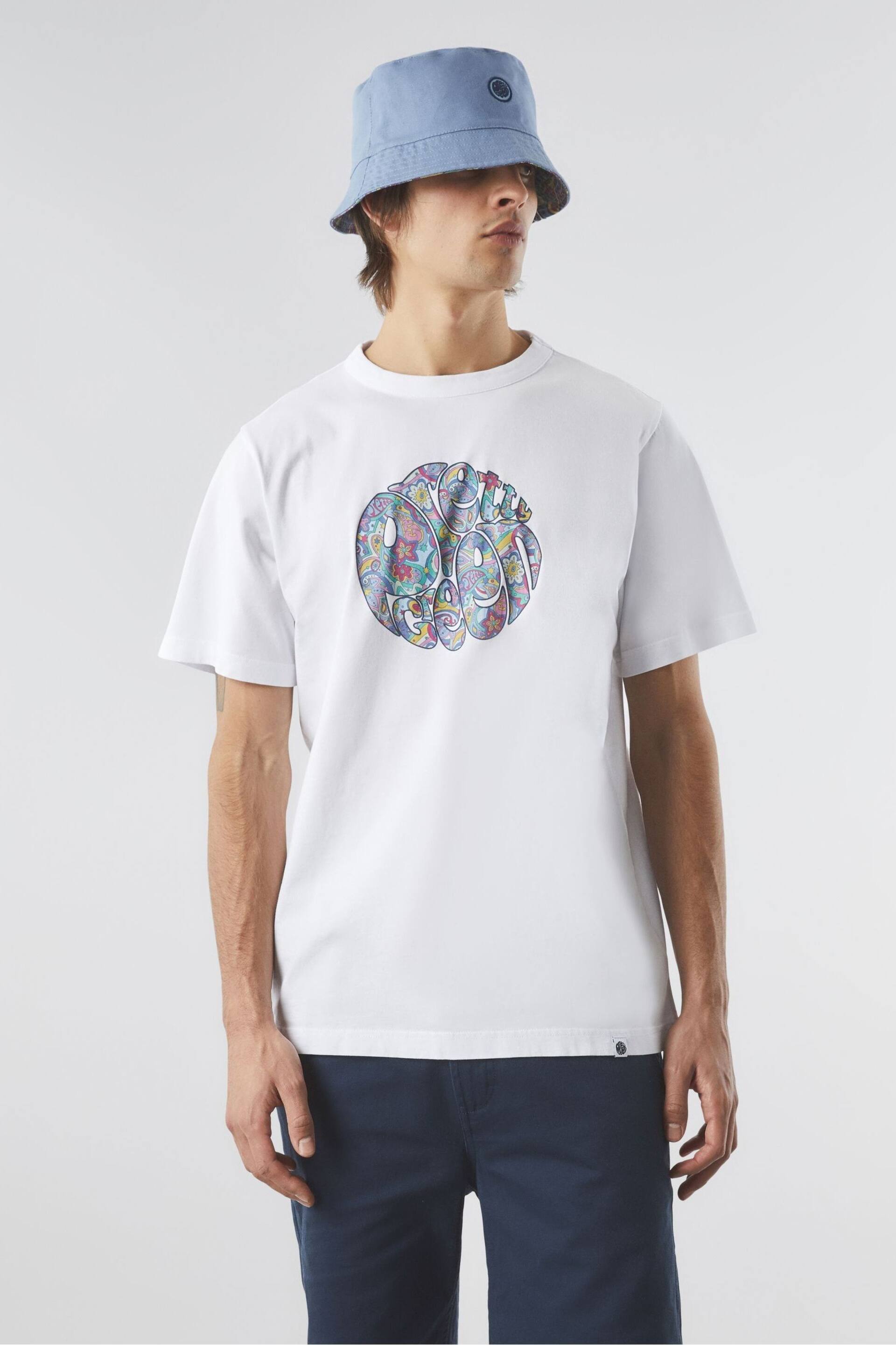 Pretty Green Mystic Paisley Logo T-Shirt - Image 1 of 2