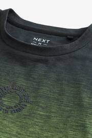 Green Chest Graphic Dip Dye T-Shirt - Image 7 of 7