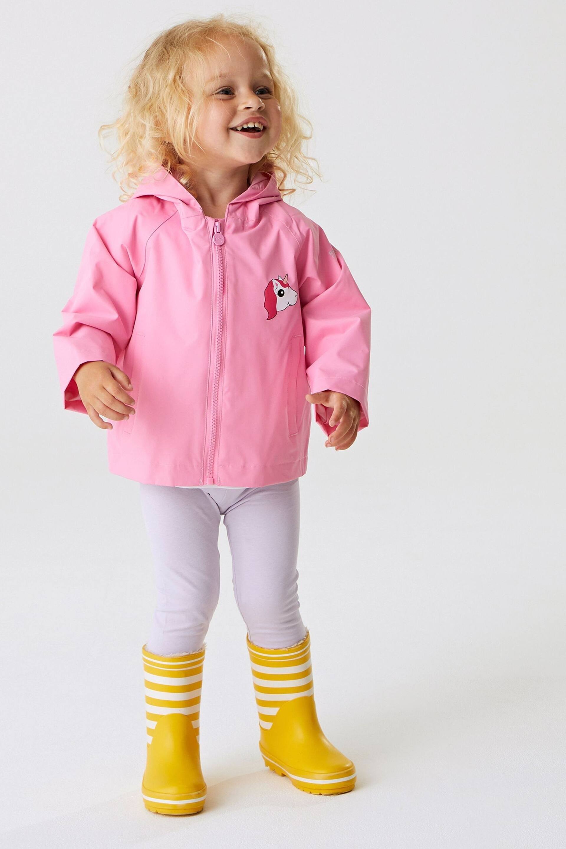 Regatta Pink Waterproof Shell Character Jacket - Image 1 of 7