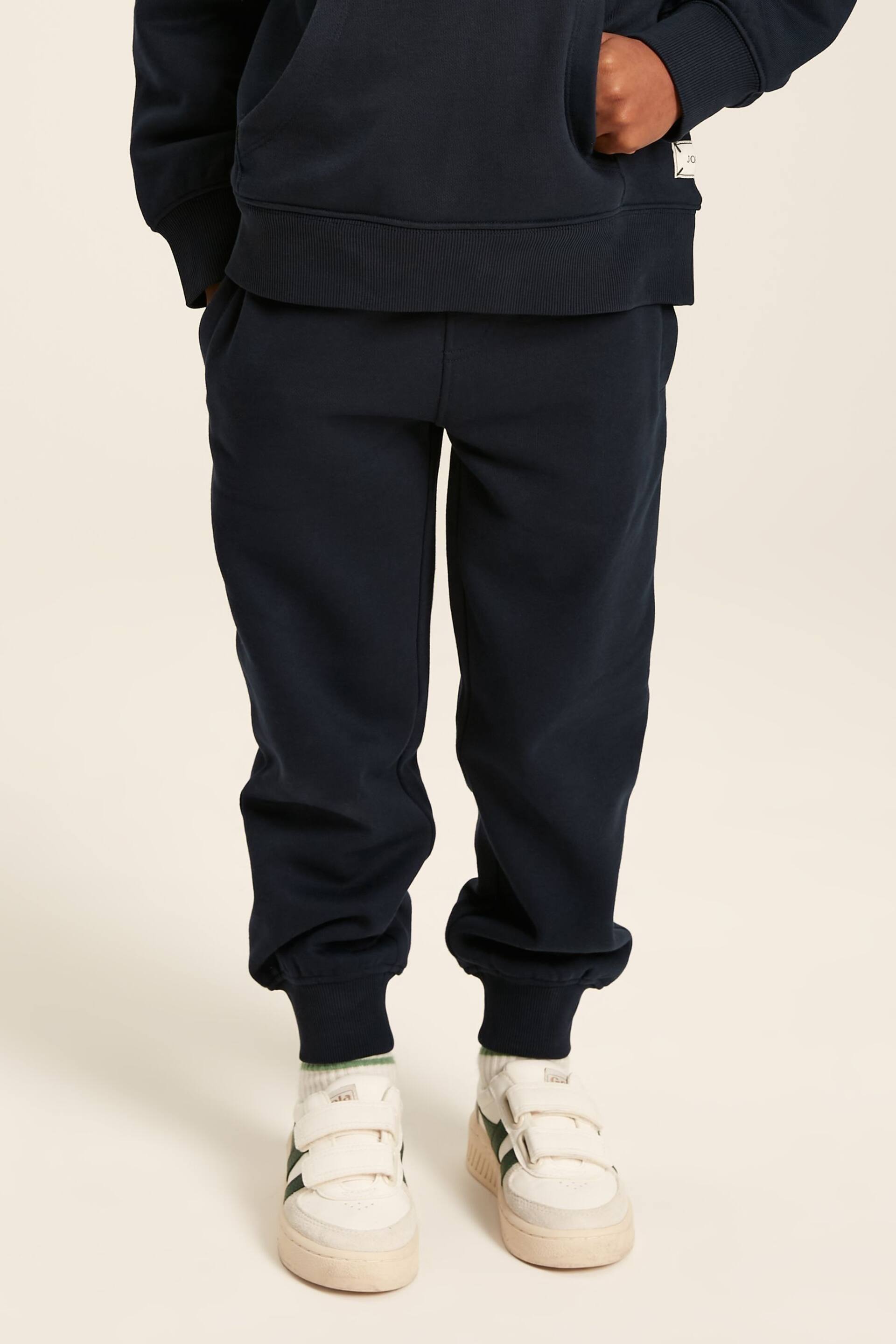Joules Ted Navy Blue Jersey Joggers - Image 1 of 10