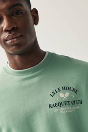 Lyle & Scott Racquet Club Graphic Back Print Sweatshirt - Image 4 of 5