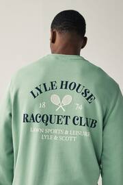 Lyle & Scott Racquet Club Graphic Back Print Sweatshirt - Image 5 of 5