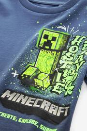 Black Minecraft T-Shirt and Joggers Set (4-16yrs) - Image 5 of 6