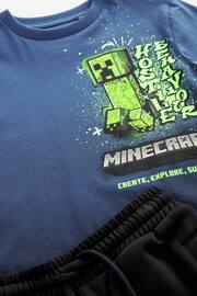 Black Minecraft T-Shirt and Joggers Set (4-16yrs) - Image 6 of 6