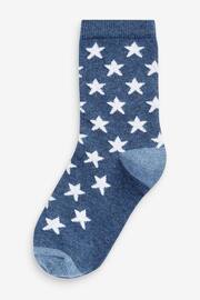 Blue Stars Cotton Rich Socks 7 Pack - Image 2 of 9