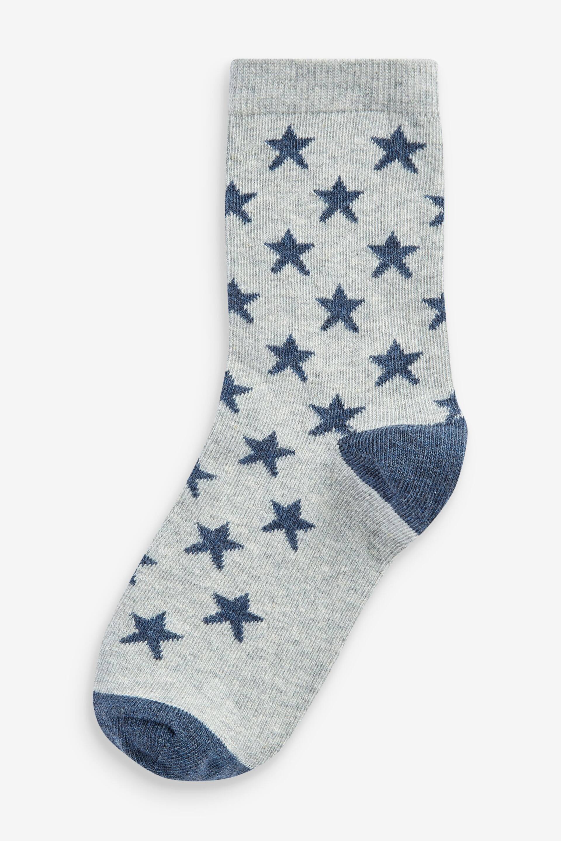 Blue Stars Cotton Rich Socks 7 Pack - Image 6 of 9