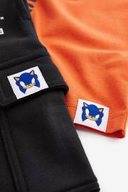 Orange/Black Licensed Sonic T-Shirt And Jogger Set (3-16yrs) - Image 3 of 4