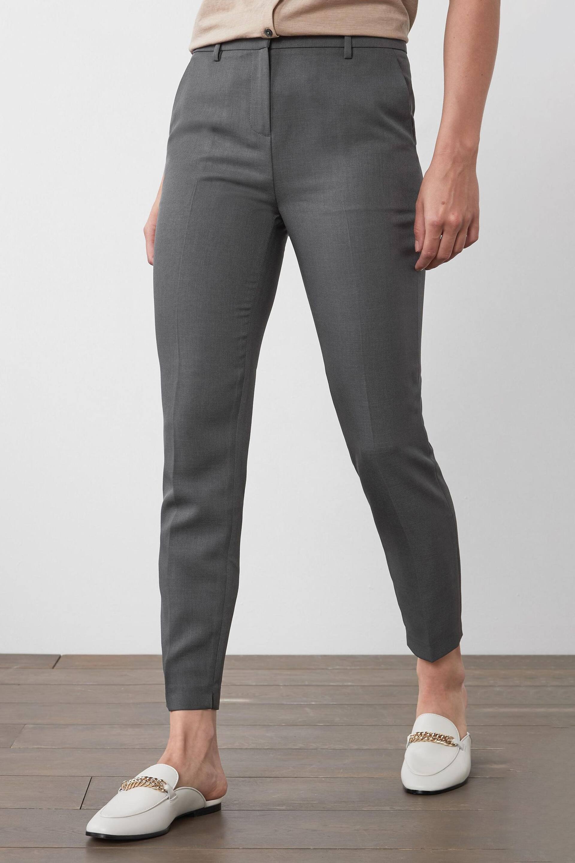 Charcoal Grey Slim Trousers - Image 1 of 5
